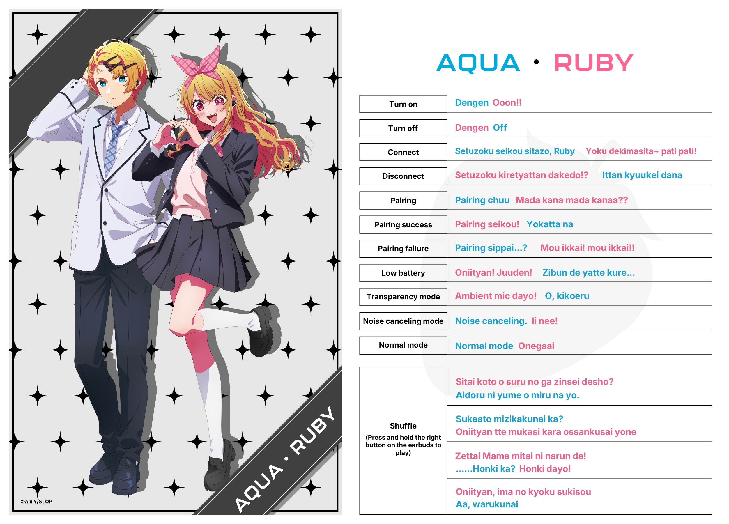 (Goods - Earphones) OSHI NO KO True Wireless Earphones