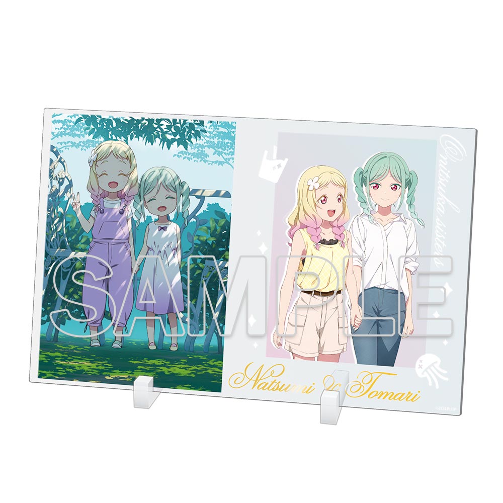 (Goods - Acrylic Stand) Love Live! Superstar!! Onitsuka Sisters Foil-stamped Memorial Acrylic Plate
