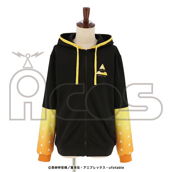 Hello (￣-￣)ゞ④ Demon Slayer: Kimetsu no Yaiba] Zip Up Hoodie M/L Size