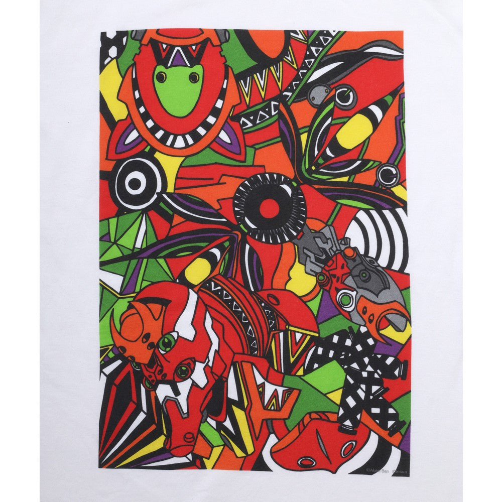 Evangelion] RADIO EVA EVA Abstract Art T-Shirt β Unit-02