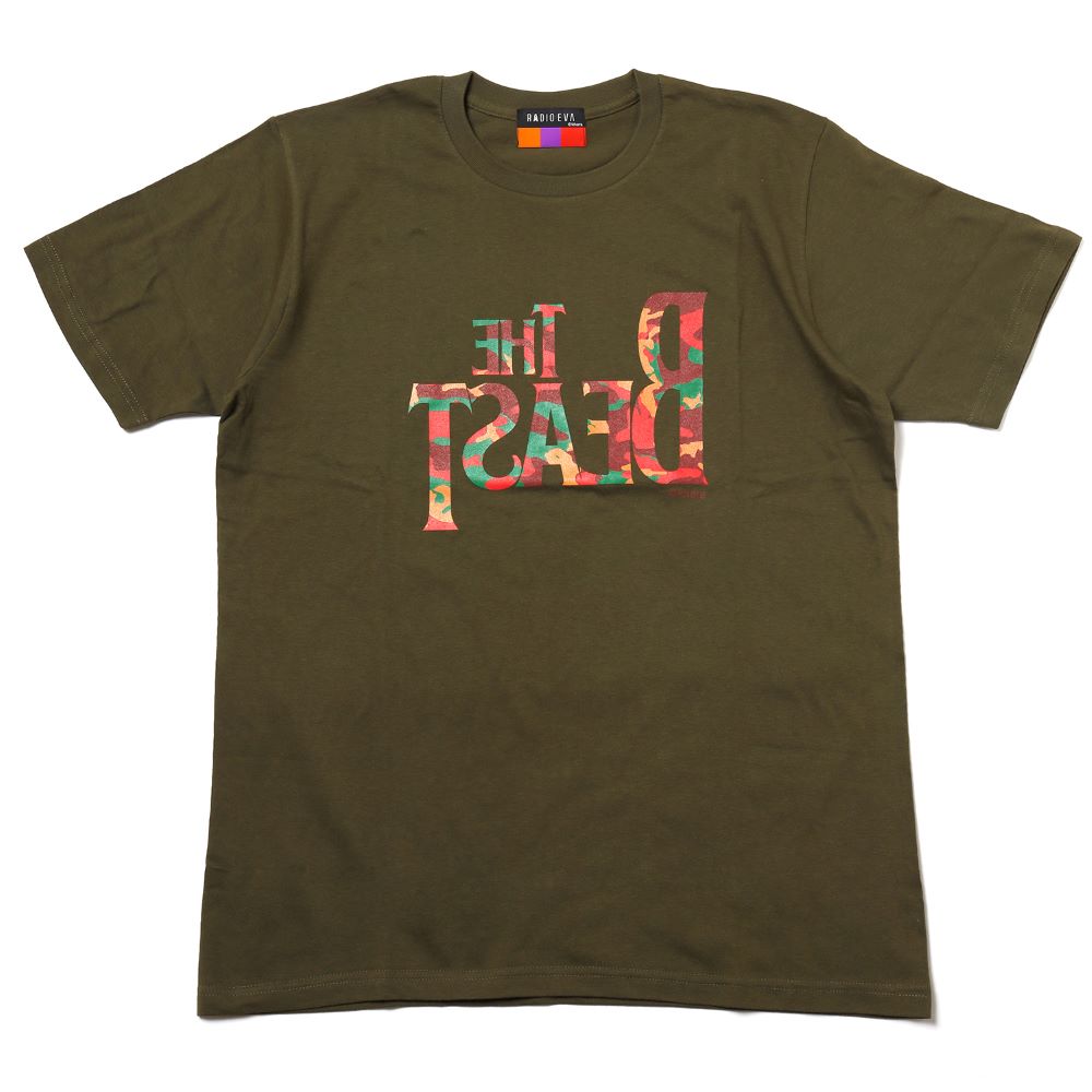 Evangelion] RADIO EVA T-Shirt THE BEAST EVA-02 OLIVE
