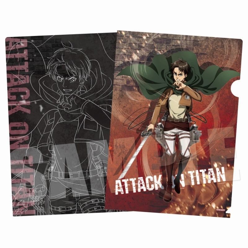 Attack on Titan] A4 File Folder Against The Wind! Ver. (Eren)