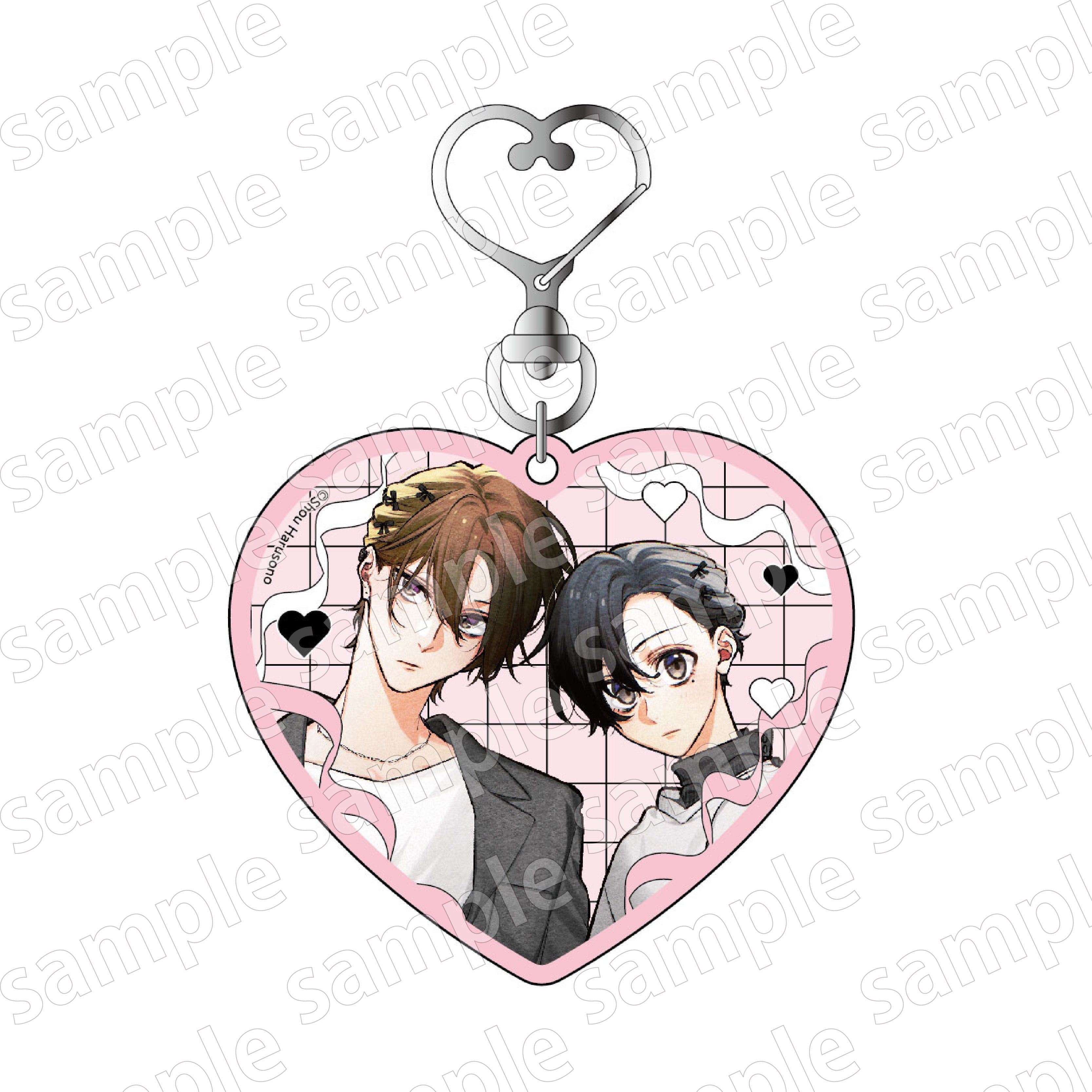 (Goods - Keychain) Sasaki and Miyano BLACK & PINK ver. Acrylic Keychain