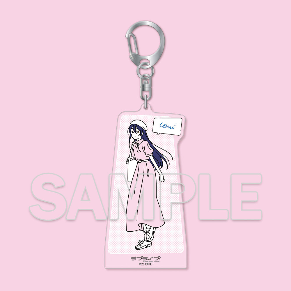 (Goods - Keychain) Love Live! Series Wear the Seasons on Your Walks. Acrylic Keychain - Umi Sonoda
