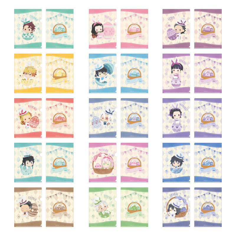 (Goods - Clear File) Demon Slayer: Kimetsu no Yaiba A5 Clear File Set (3 Pieces) – E