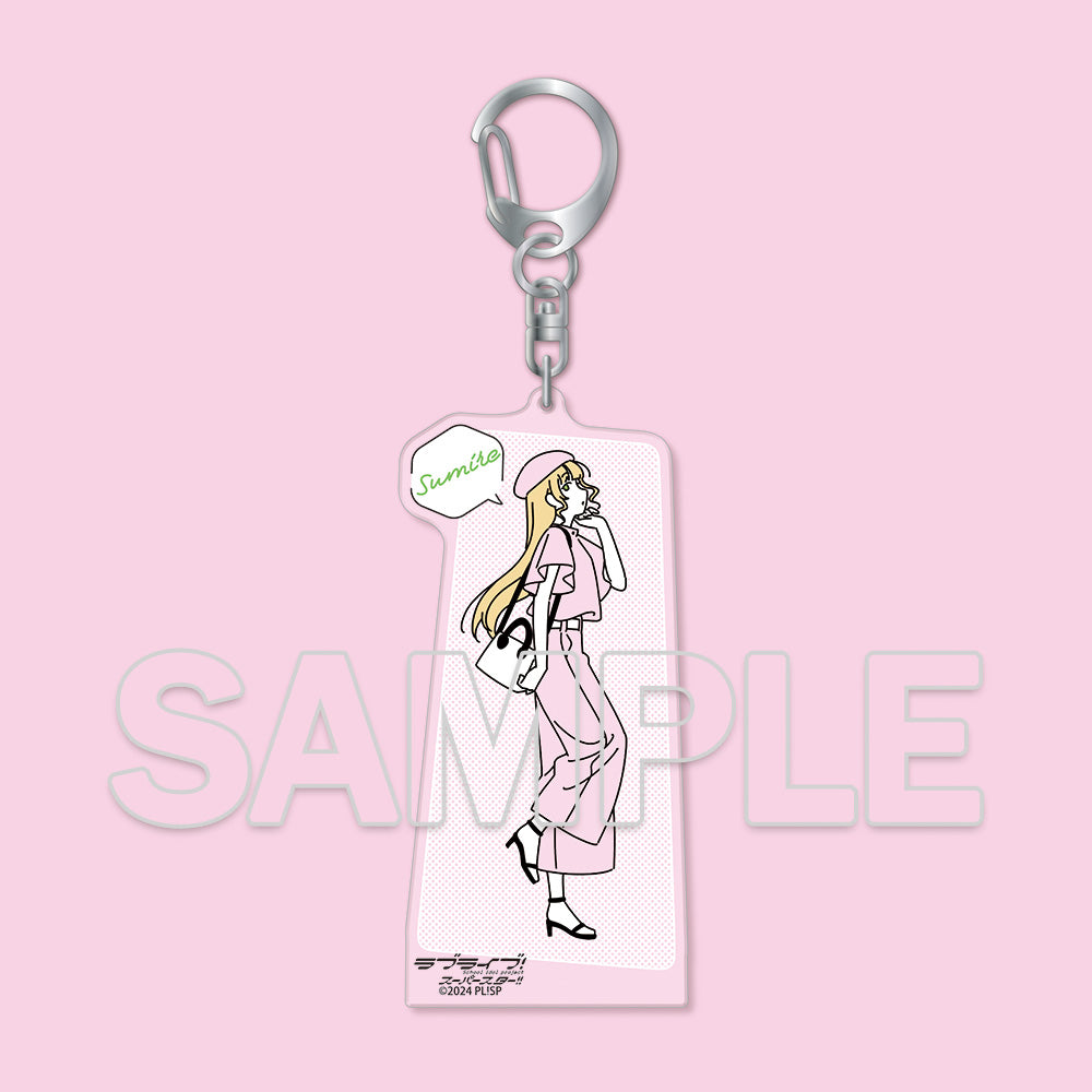 (Goods - Keychain) Love Live! Series Wear the Seasons on Your Walks. Acrylic Keychain - Sumire Heanna