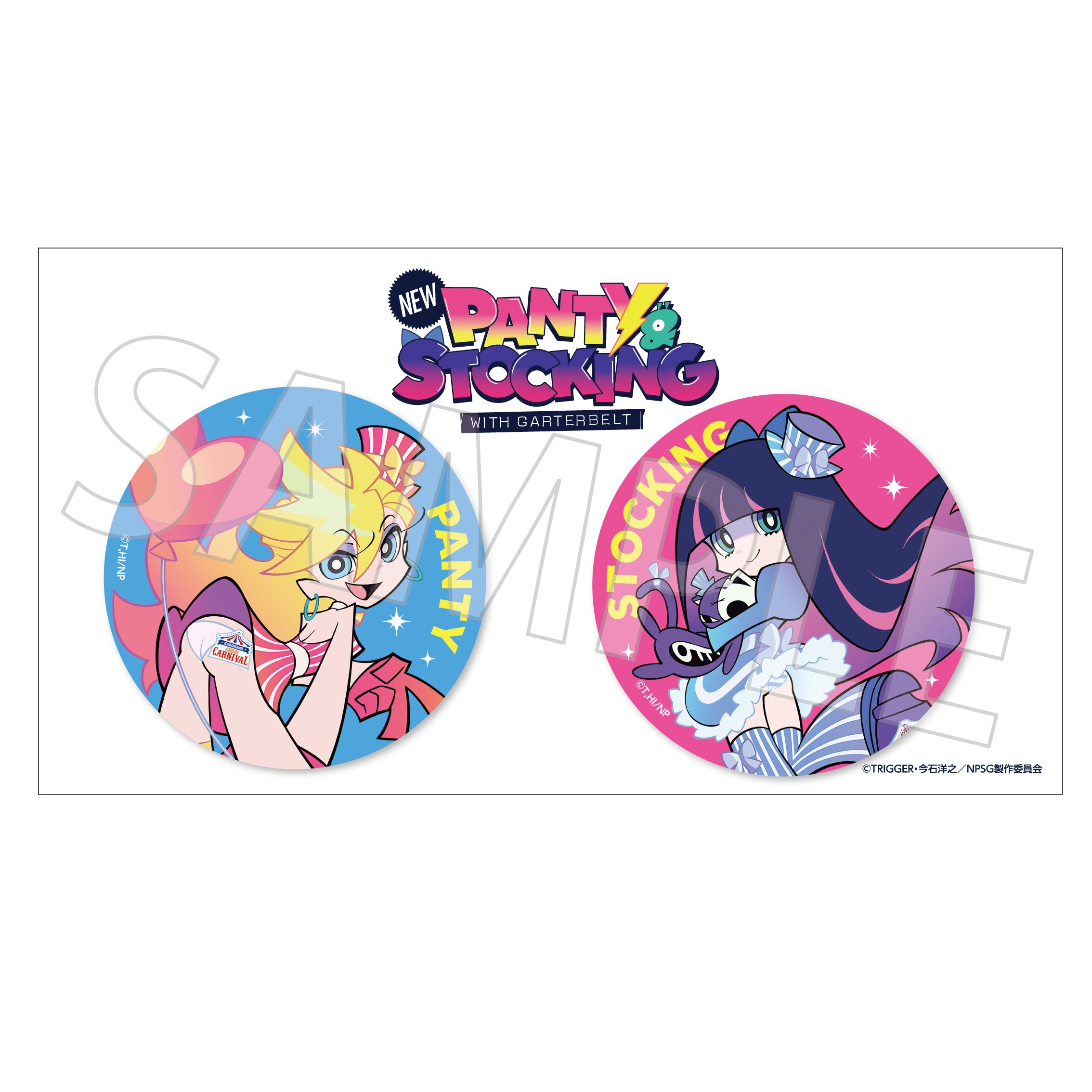 (Goods - Badge) New PANTY ＆ STOCKING with GARTERBELT Button Badge Set CARNIVAL ver.