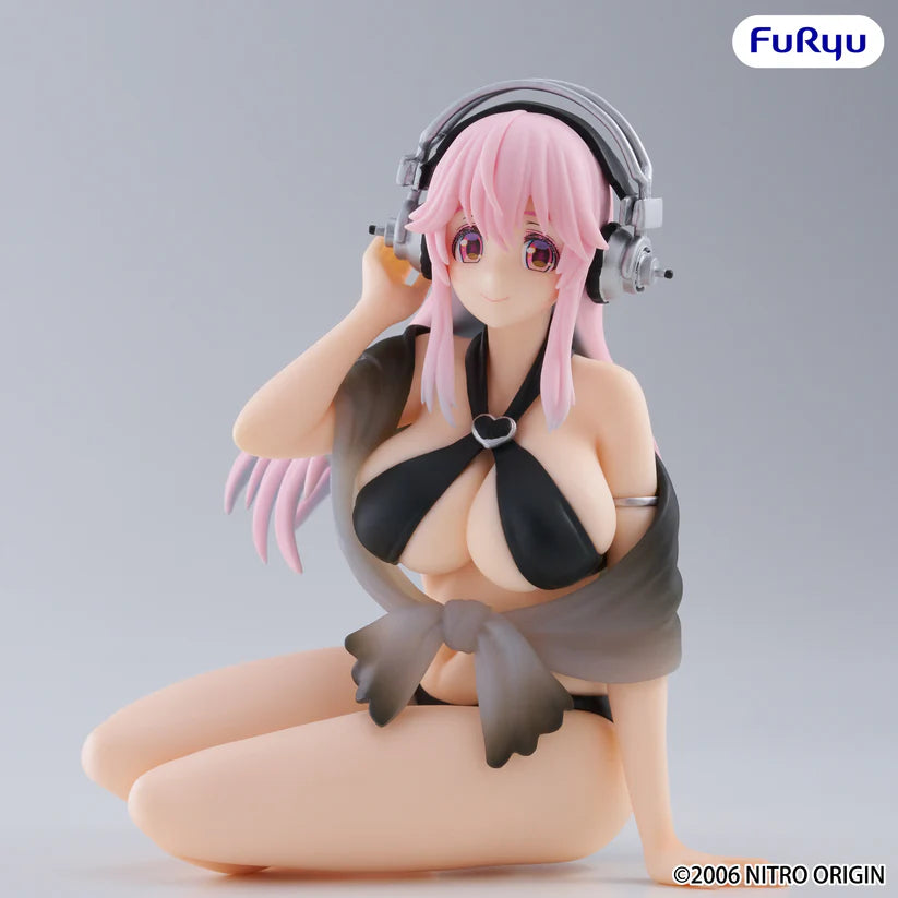(Non-Scale Figure) Super Sonico Noodle Stopper Super Sonico: Swimsuit Black Color Ver.