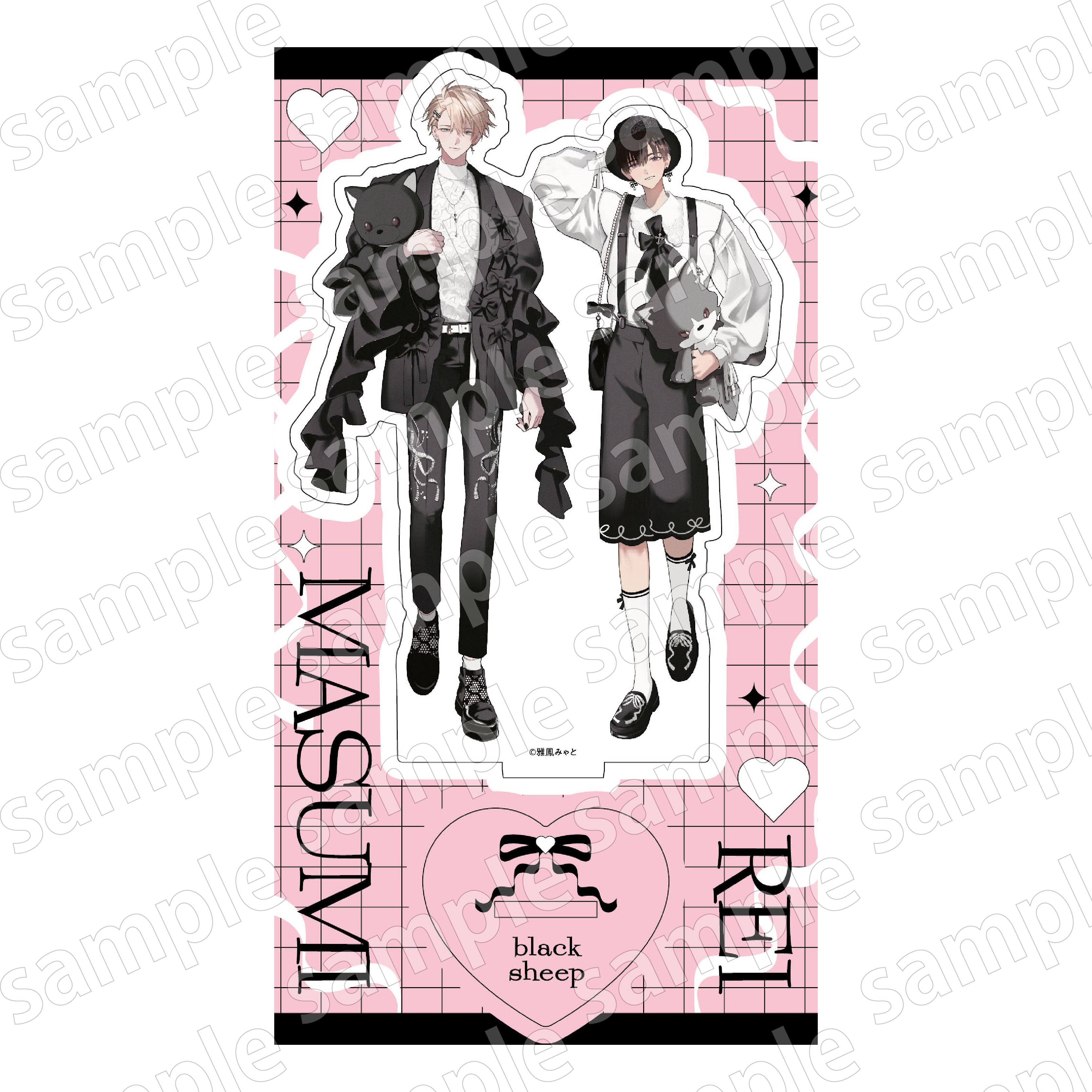 (Goods - Acrylic Stand) Black Sheep BLACK & PINK ver. Acrylic Stand