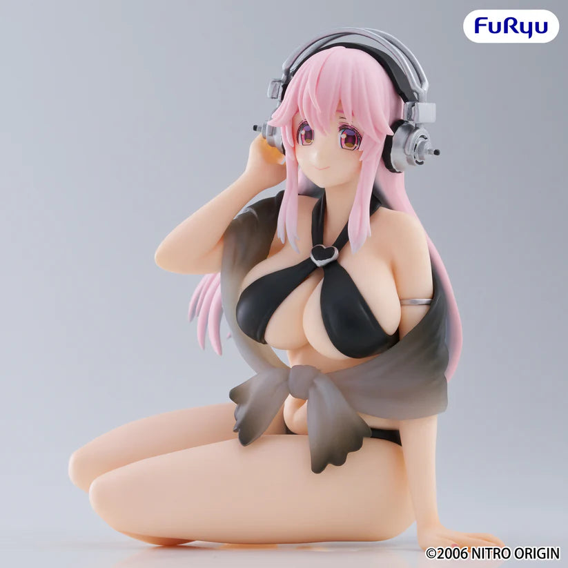 (Non-Scale Figure) Super Sonico Noodle Stopper Super Sonico: Swimsuit Black Color Ver.