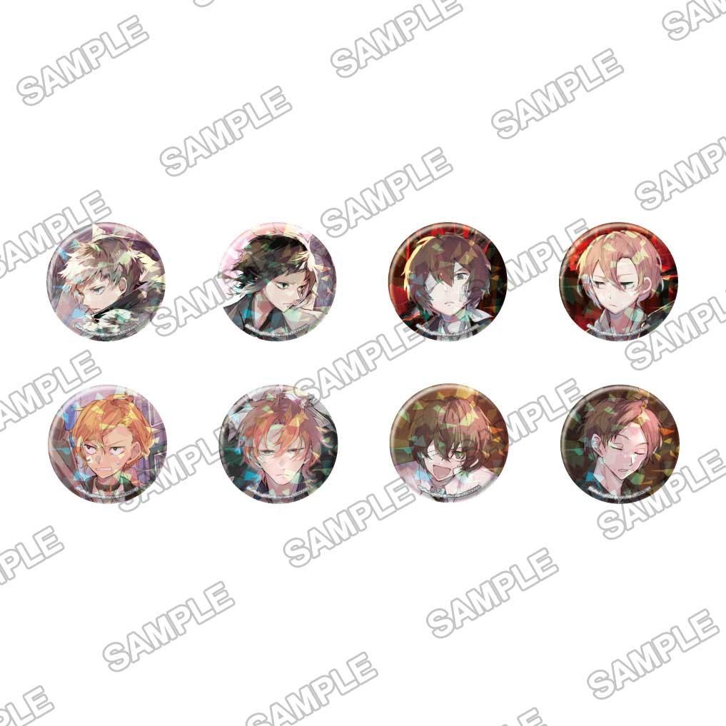 (Goods - Badge)  Bungo Stray Dogs Tradable Holographic Tin Badges - novels ver.4 (Blind Box -Single)