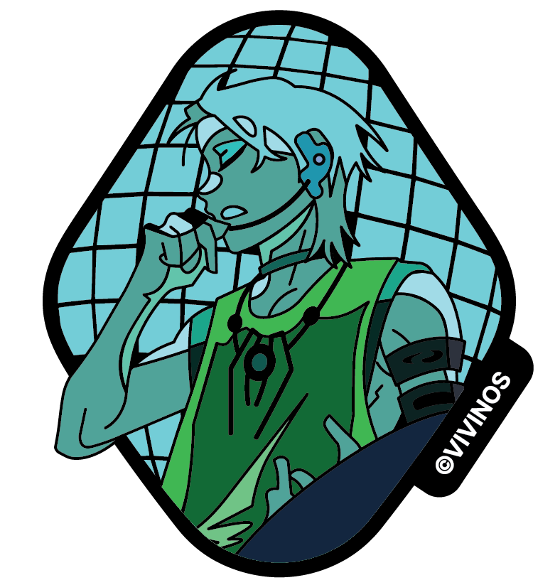 (Goods - Badge) Alien Stage Baniste Metal Badge & Photo Card Set (Till Ver.)