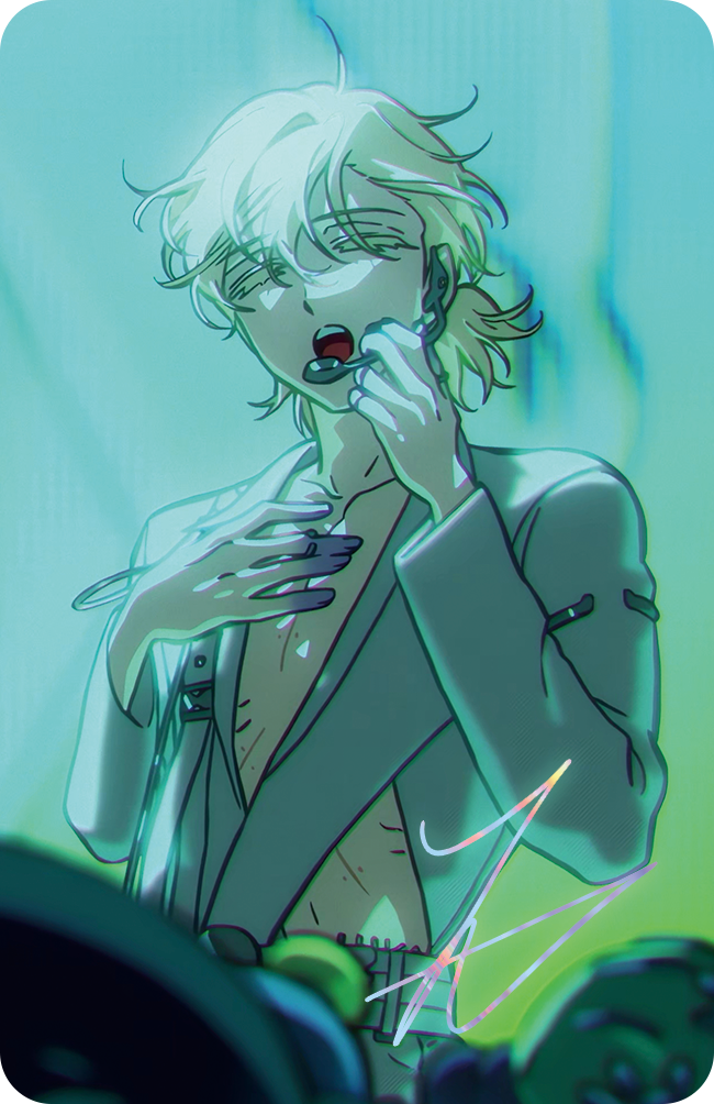 (Goods - Badge) Alien Stage Baniste Metal Badge & Photo Card Set (Luka Ver.)