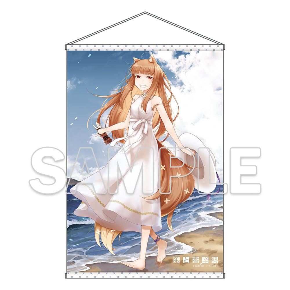 (Goods - Wall Scroll) Spice and Wolf B2-Sized Tapestry Newly Drawn Illustration Ver.