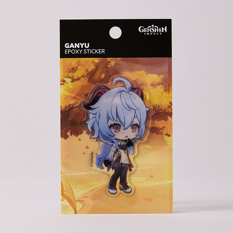 (Goods - Sticker) Genshin Impact Puffy Sticker Ganyu