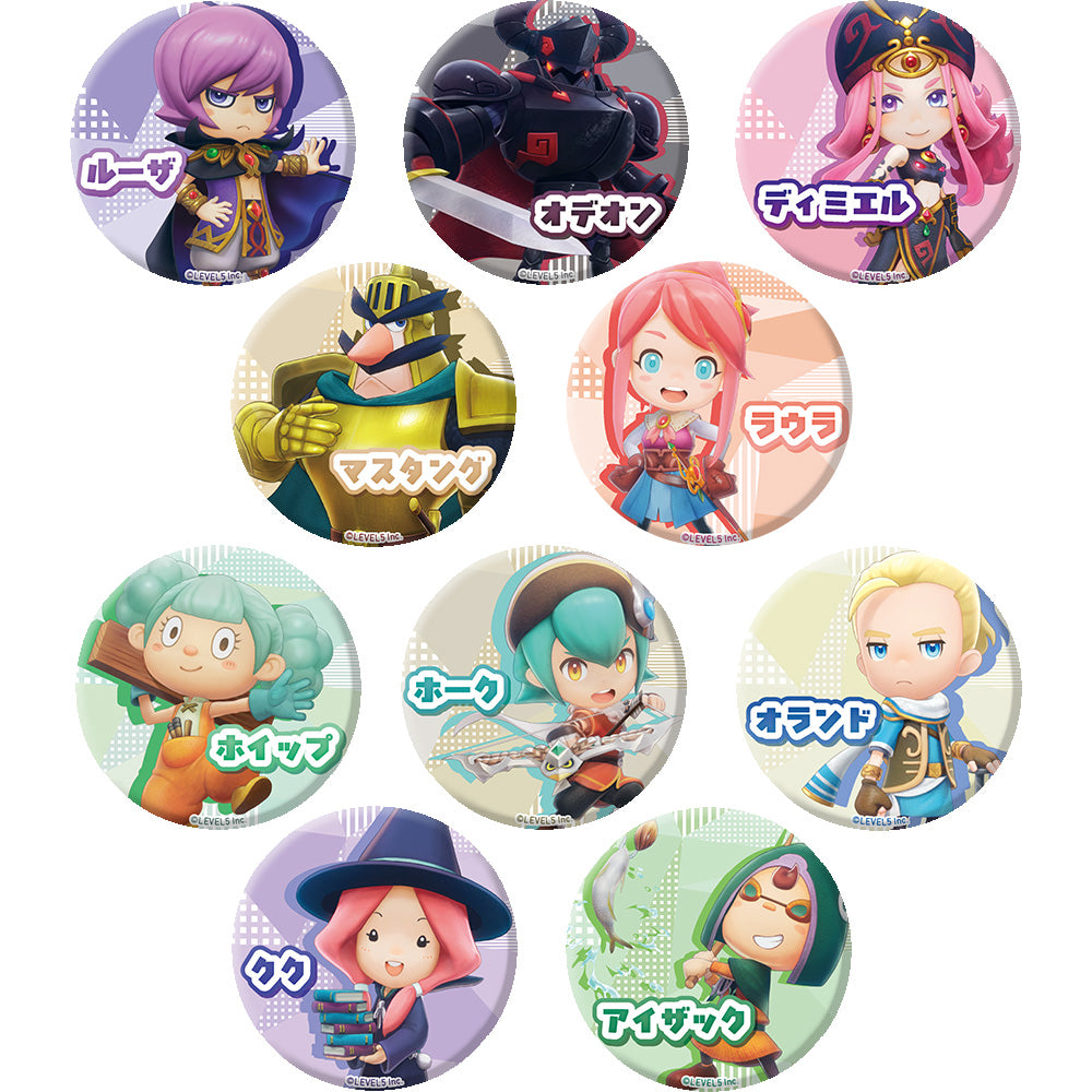 (Goods - Badge) FANTASY LIFE i: The Girl Who Steals Time Buddy Character Tradable Tin Badges Vol.2 Individual (Blind Box - Single)
