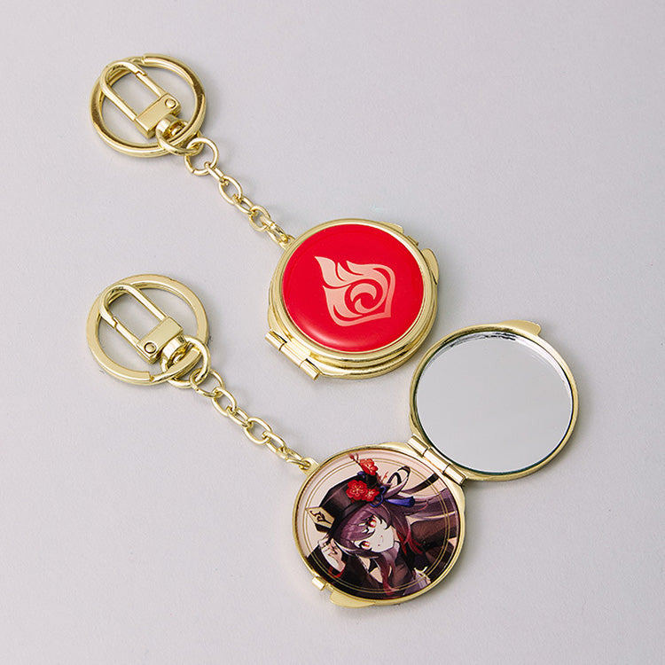 (Goods - Keychain) Genshin Impact Metal Keychain Hutao (Pyro)