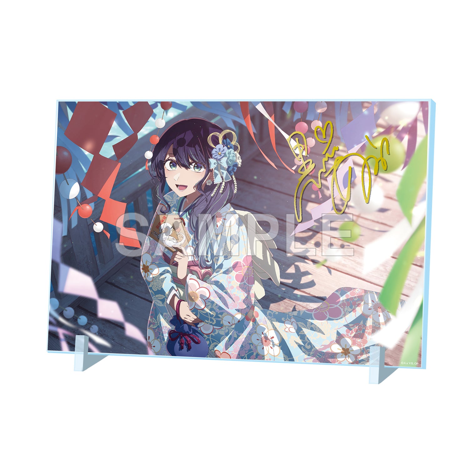 (Goods - Acrylic Stand)  Oshi no Ko Acrylic Panel w/ Foil-stamped Signature New Year 2025 ver.
