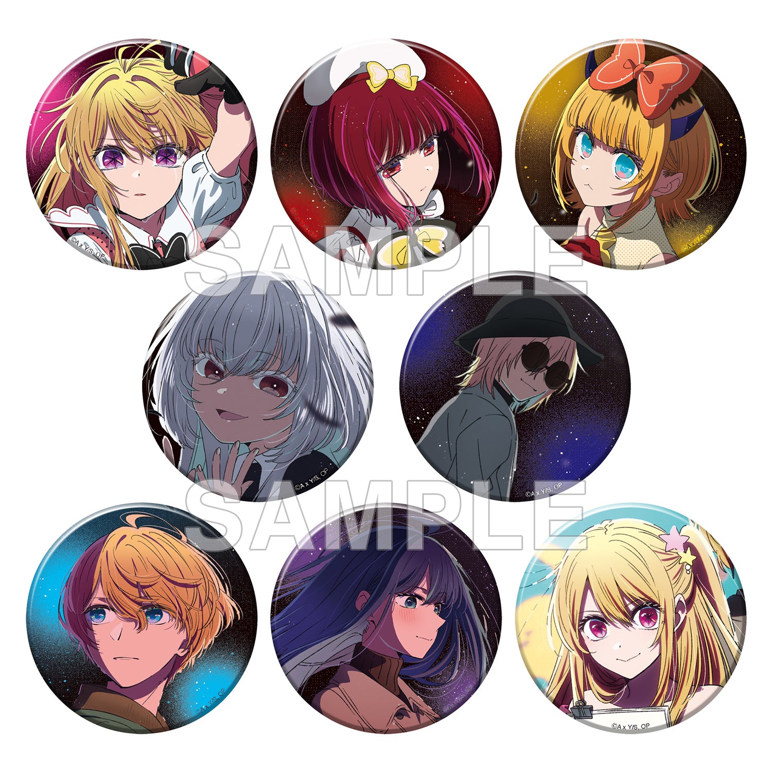 (Goods - Badge)  Oshi no Ko Tin Badges + The 12th (Blind Box - Single)