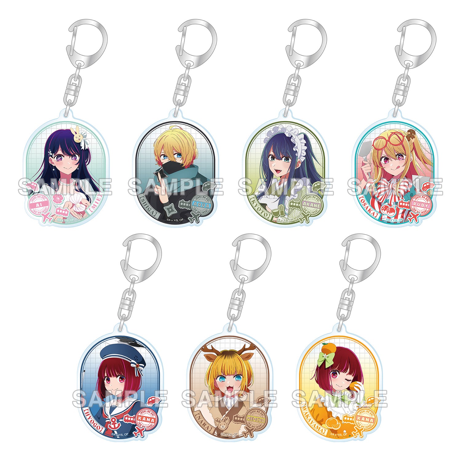 (Goods - Keychain) Oshi no Ko [47 TODOFUKEN NO KO] Tradable Acrylic Keychain Kinki Area (Blind Box - Single)