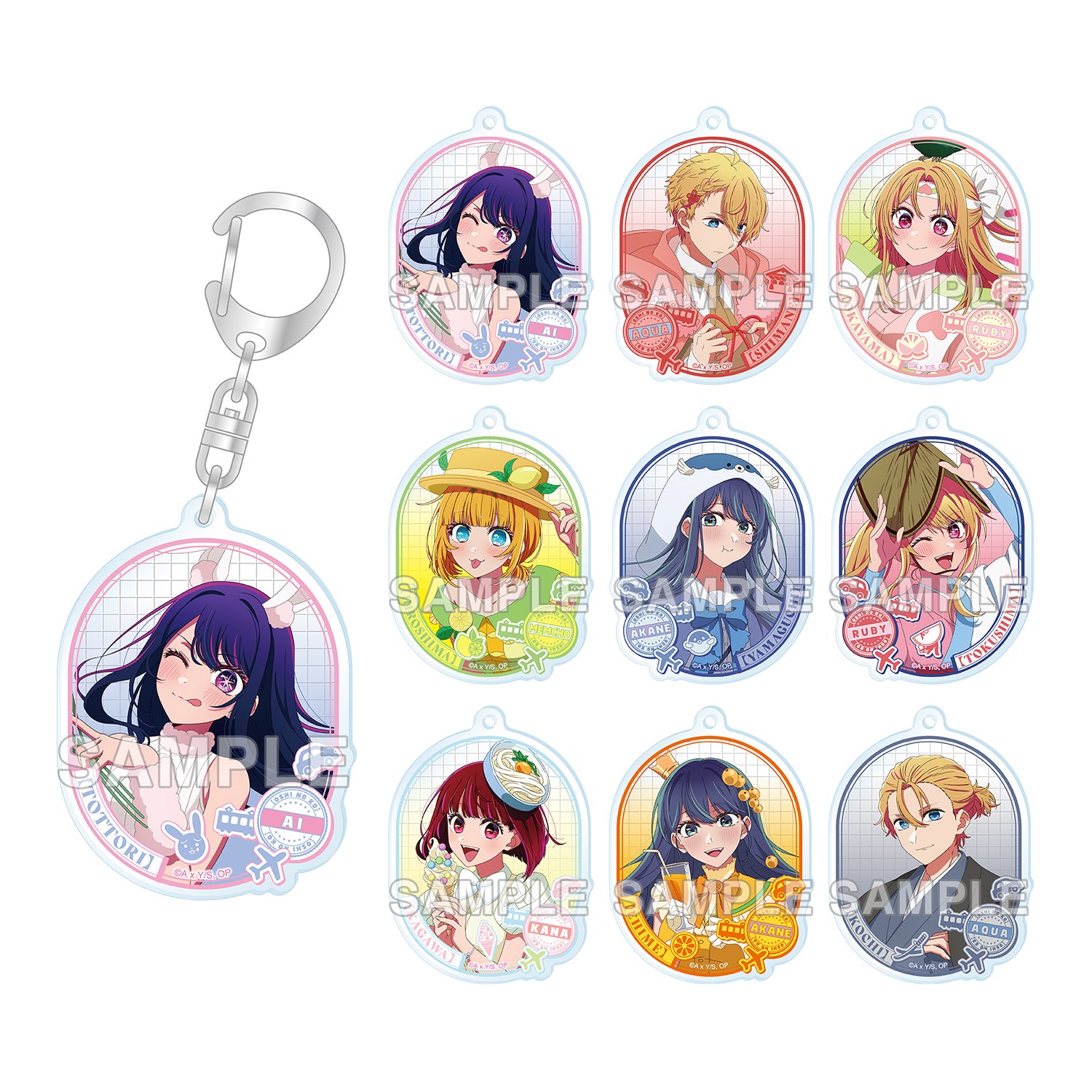 (Goods - Keychain) Oshi no Ko [47 TODOFUKEN NO KO] Tradable Acrylic Keychain Chugoku/Shikoku Area (Blind Box - Single)