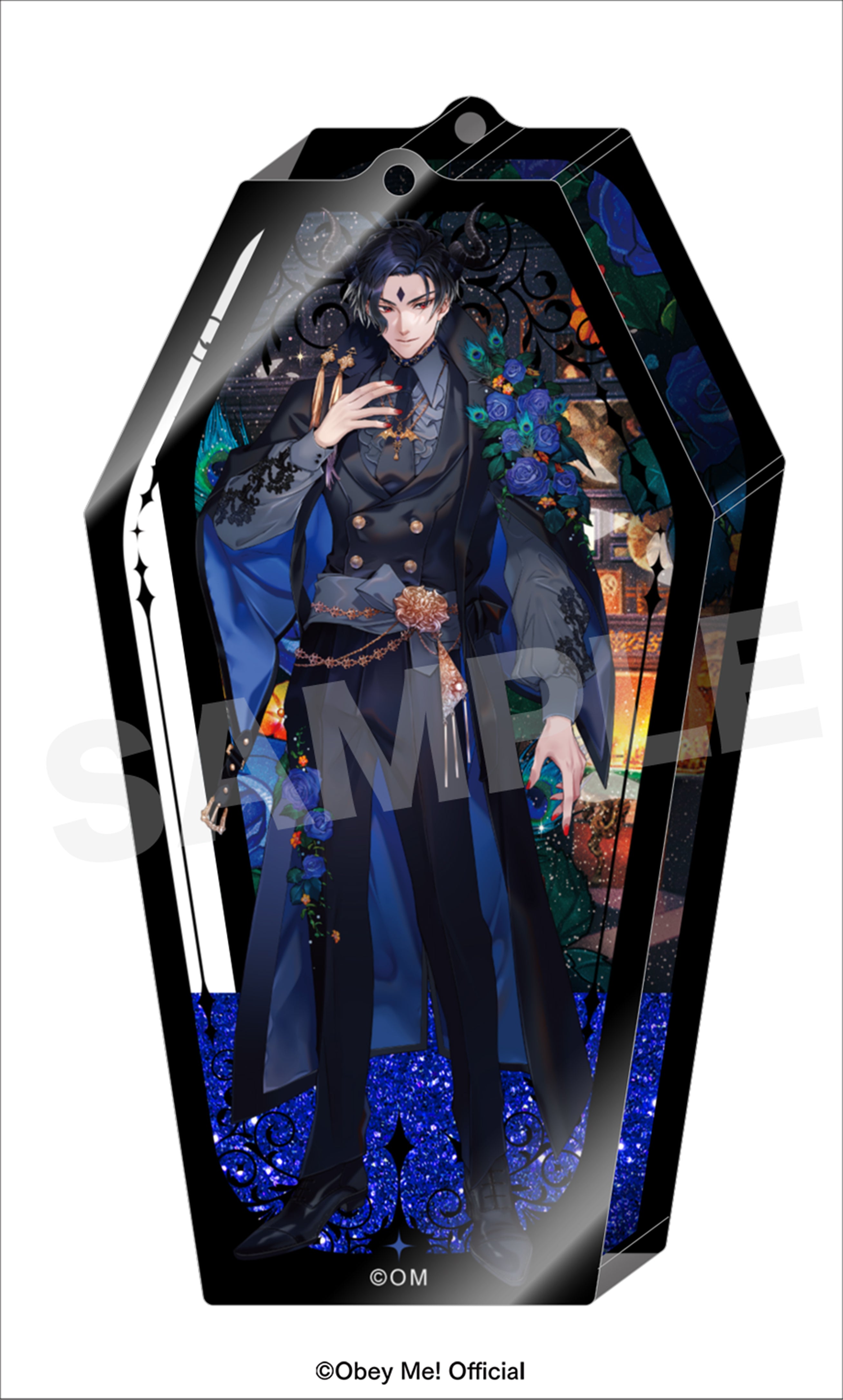 [Obey Me!] 5th Anniversary Oil-in Acrylic Keychain / Lucifer