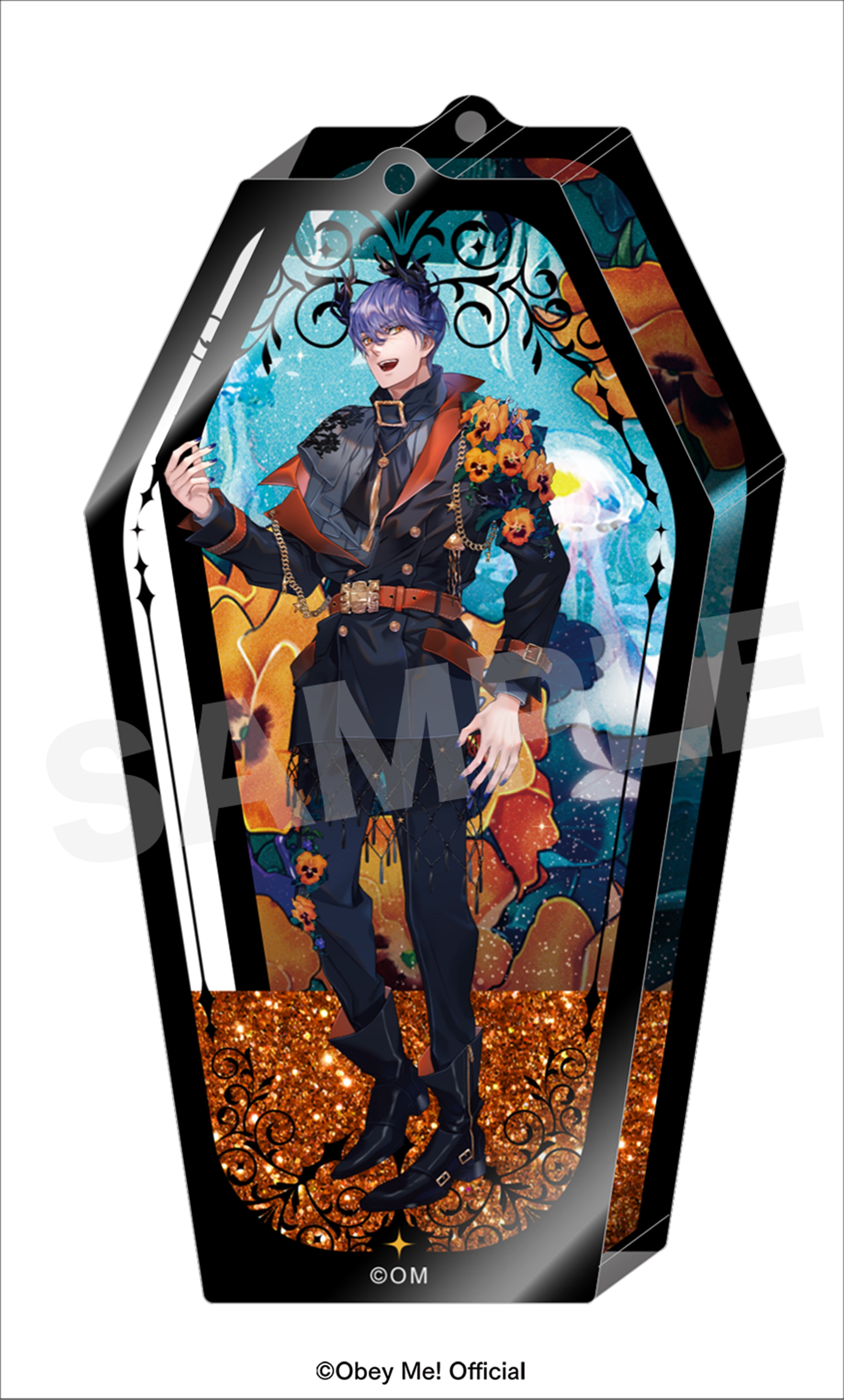 [Obey Me!] 5th Anniversary Oil-in Acrylic Keychain / Leviathan