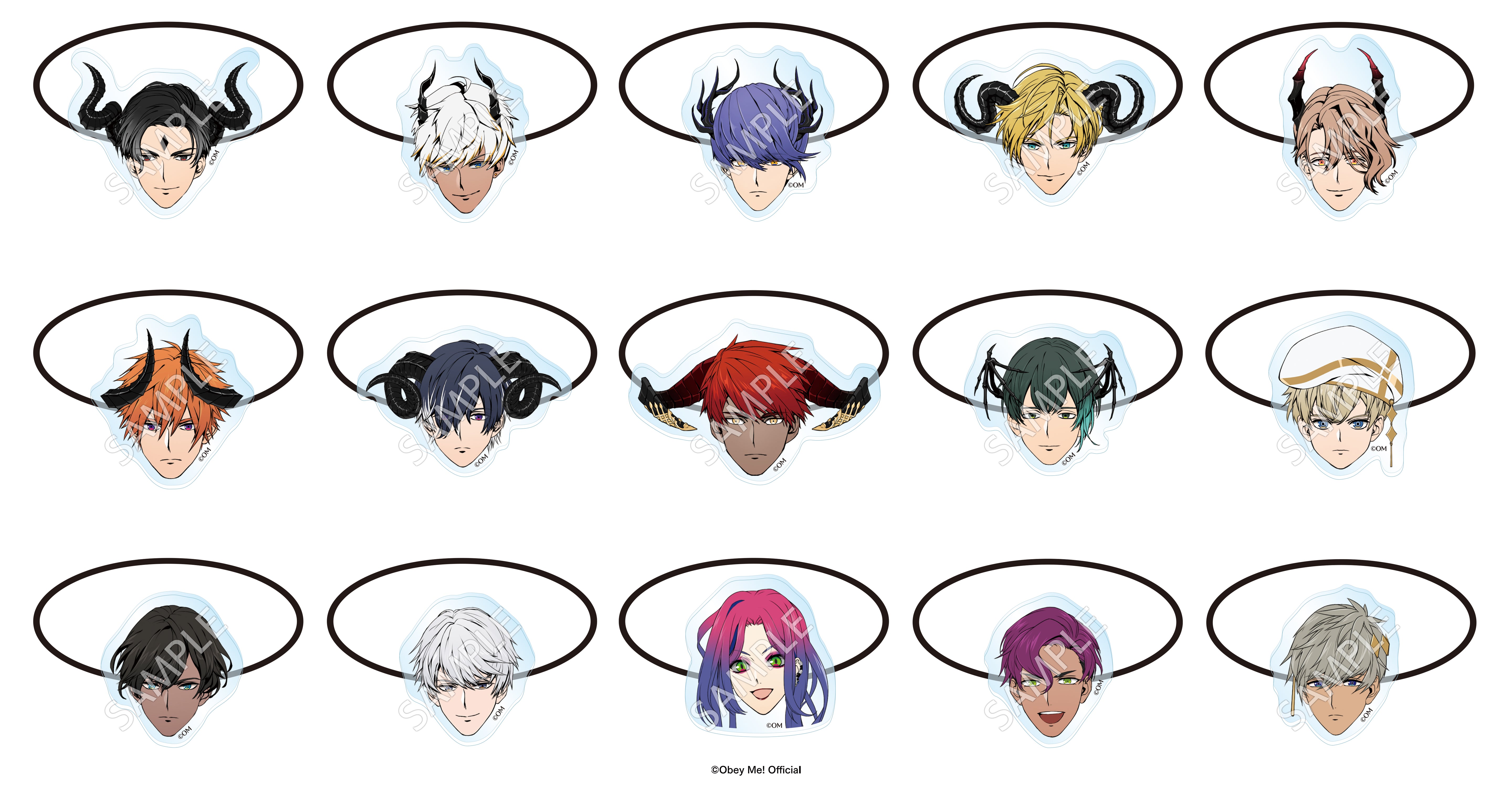 [Obey Me!] 5th Anniversary Acrylic Hair Tie /  (Blind Box -Single)