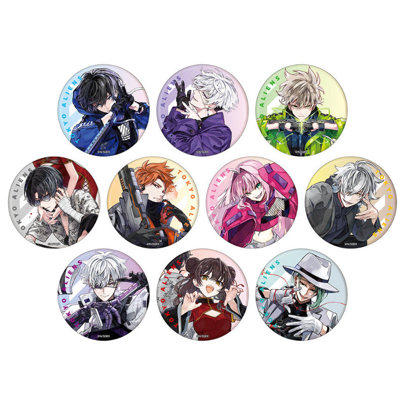 (Goods - Badge) Tokyo Aliens Trading Big Aurora Badge Cover Ver. (Blind Box -Single)