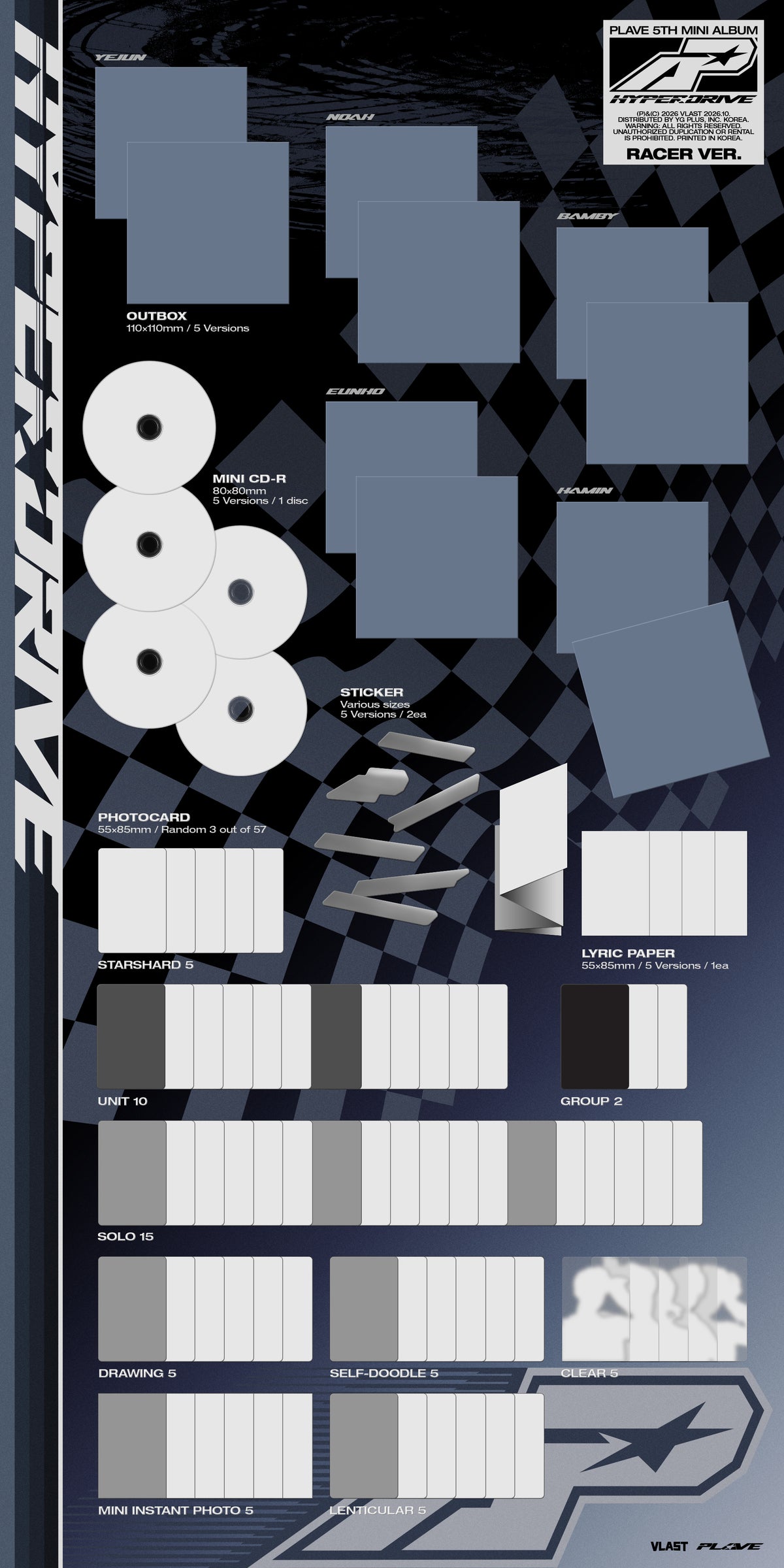 (Goods - Album) PLAVE 5th Mini Album 'HYPERDRIVE' (Racer Ver.)