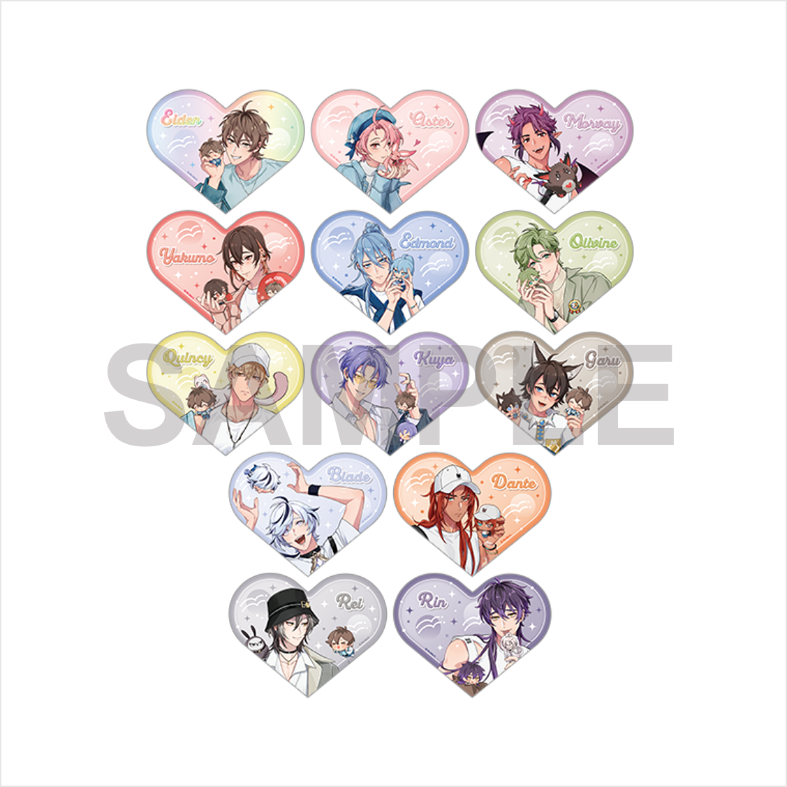[NU: Carnival] Heart-Shaped Mini Art Board (Blind Box -Single)