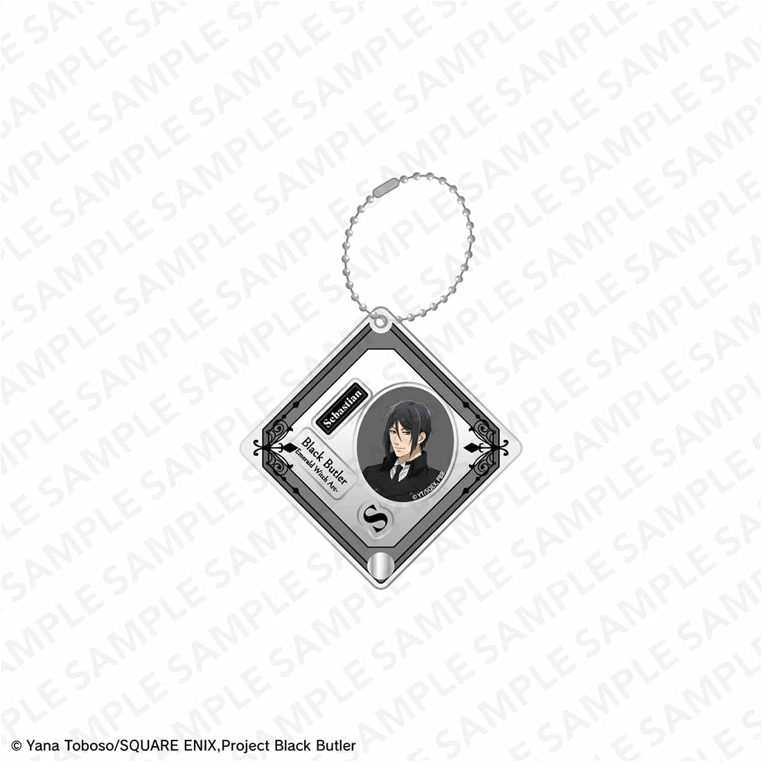 (Goods - Keychain) Black Butler Emerald Witch Arc Anime Series Shakable Acrylic Keychain - Sebastian Michaelis