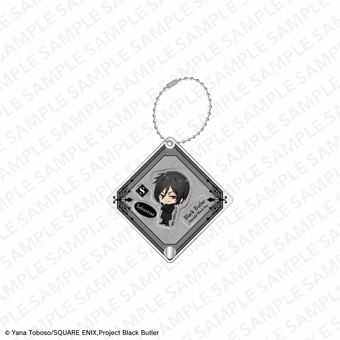 (Goods - Keychain) Black Butler Emerald Witch Arc Anime Series Shakable Acrylic Keychain - Sebastian Michaelis (Mini Character)
