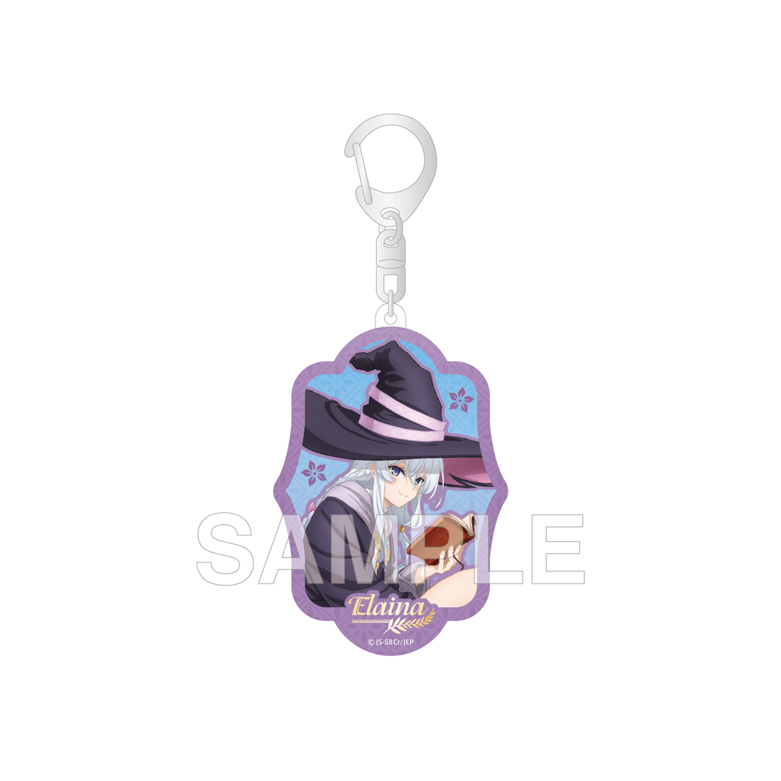 (Goods - Keychain) Wandering Witch: The Journey of Elaina Glimmering Acrylic Keychain - Anime 5th Anniversary - Newly Drawn Elaina Illustration