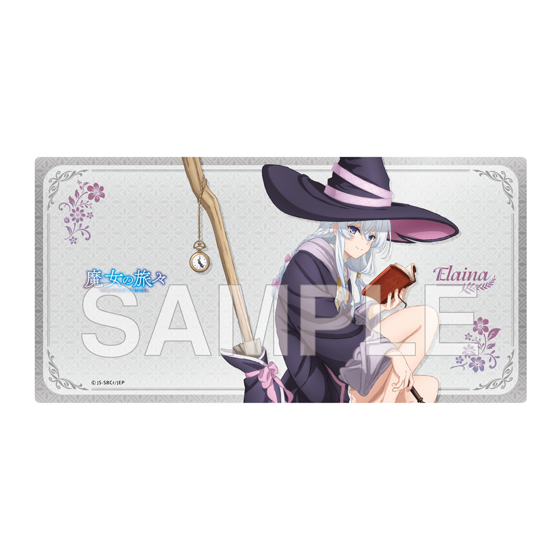 (Goods - Deskmat) Wandering Witch: The Journey of Elaina Desk Mat - Anime 5th Anniversary - Newly Drawn Elaina Illustration