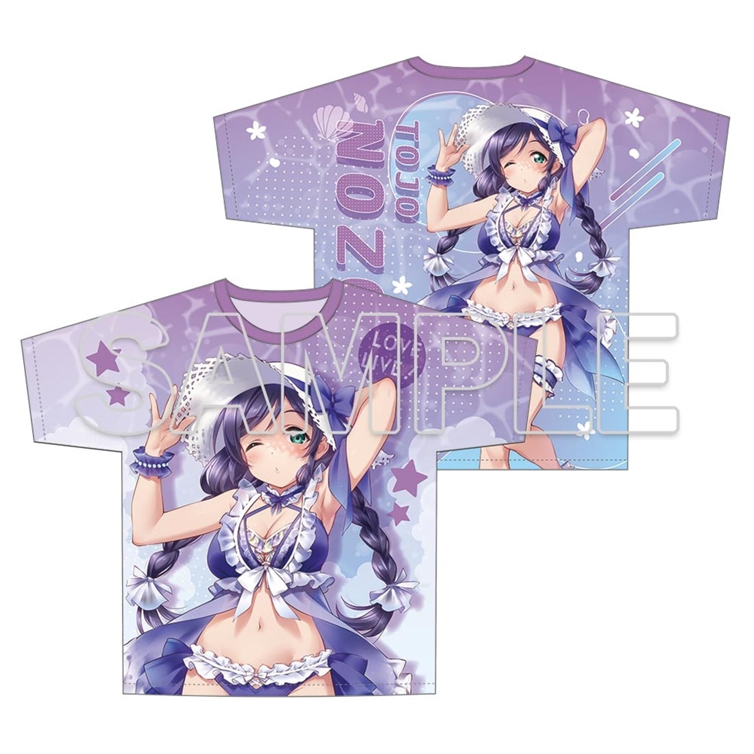 (Goods - Shirt) Love Live! Full Graphic T-shirt Ver. Swimsuit - Nozomi Tojo