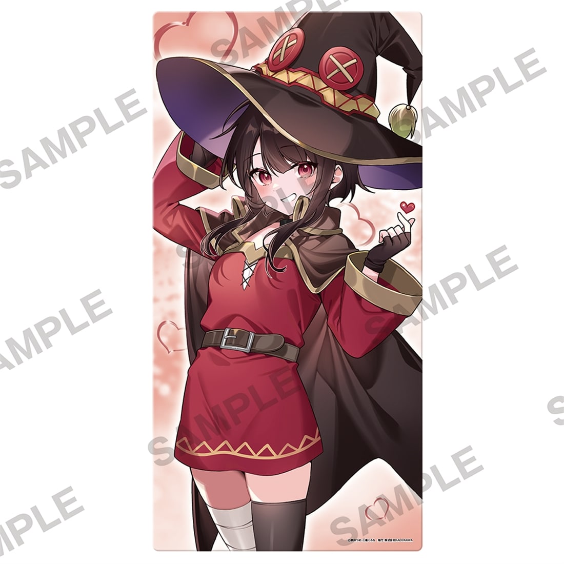 (Goods - Mat) KonoSuba: God’s Blessing on This Wonderful World! Valentine 2026 Newly Drawn Rubber Play Mat (Megumin)