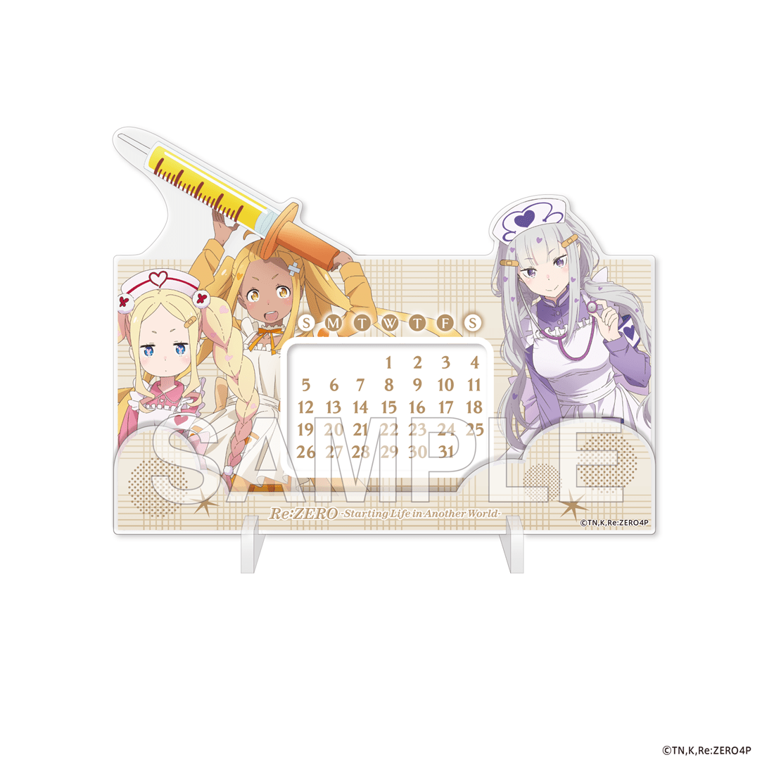 (Goods - Calendar) "Re:ZERO -Starting Life in Another World-" Perpetual Calendar - Nurse Maid Costume Ver.