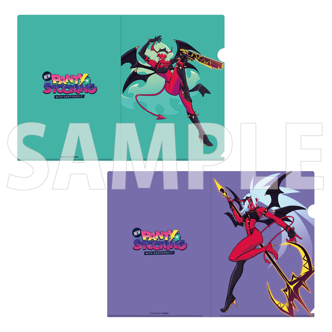 (Goods - File Folder) New PANTY ＆ STOCKING with GARTERBELT Clear File Set Realistic Proportions Ver. - Scanty & Kneesocks
