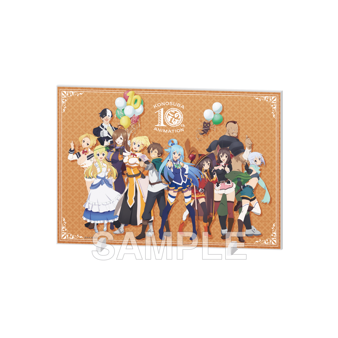 (Goods - Acrylic Stand) KONOSUBA -God's Blessing on This Wonderful World! 4 Acrylic Panel - Anime Broadcast 10th Anniversary Ver.