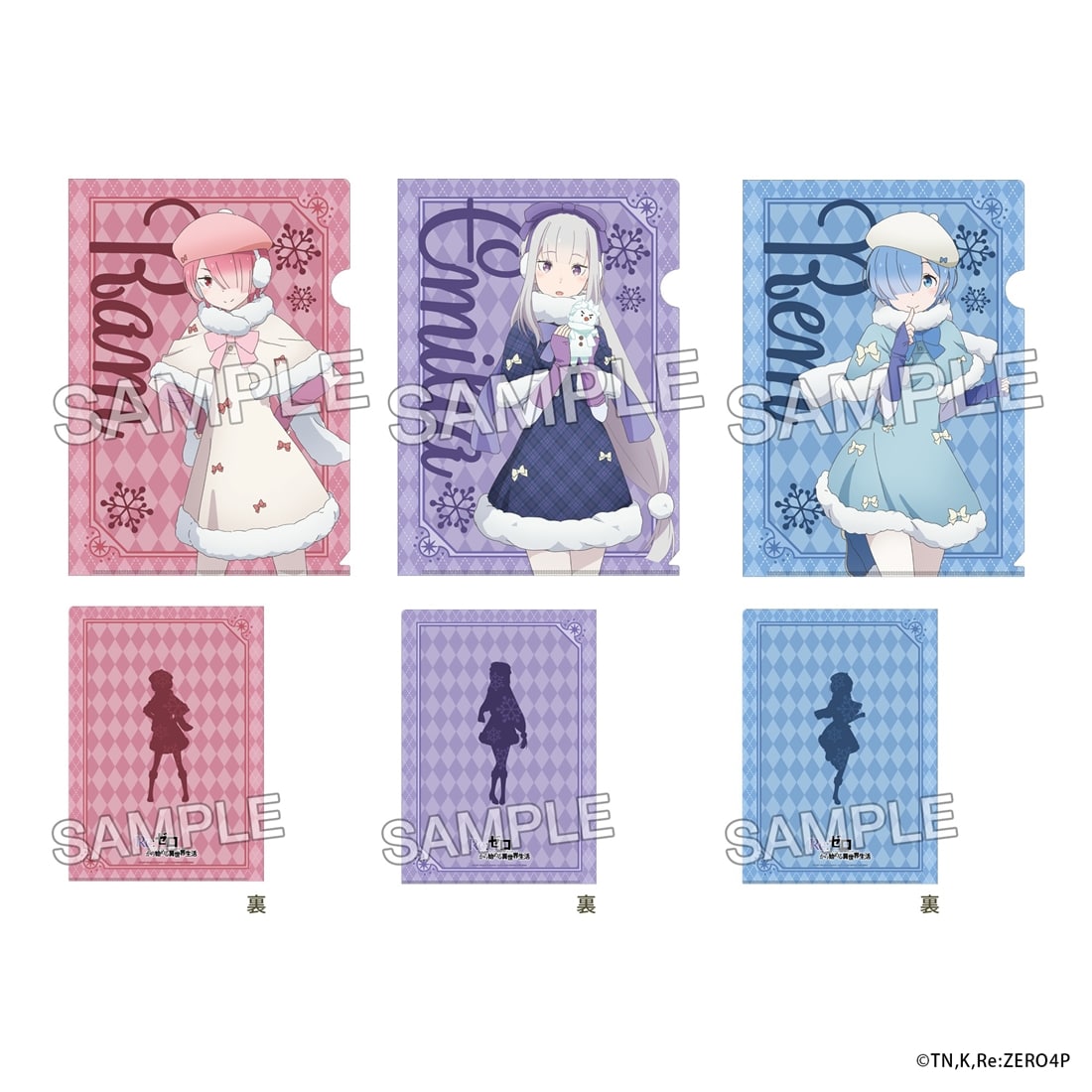 (Goods - File Folder) "Re:ZERO -Starting Life in Another World-" File Folder Set - Winter Snow Ver.
