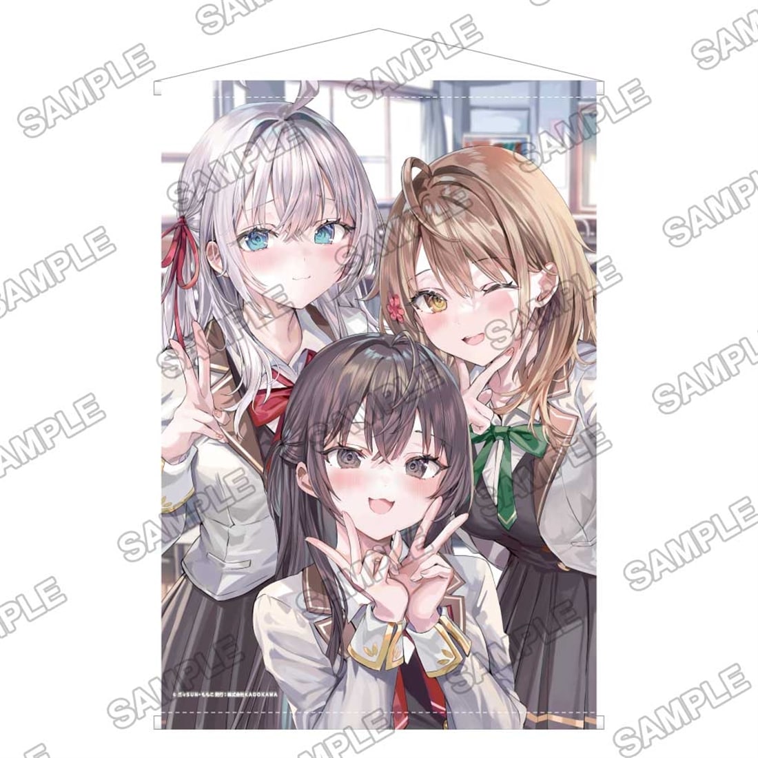 (Goods - Wall Scroll) Alya Sometimes Hides Her Feelings in Russian ~memorial photo~ B2-sized Wall Scroll - Alya & Yuki & Masha
