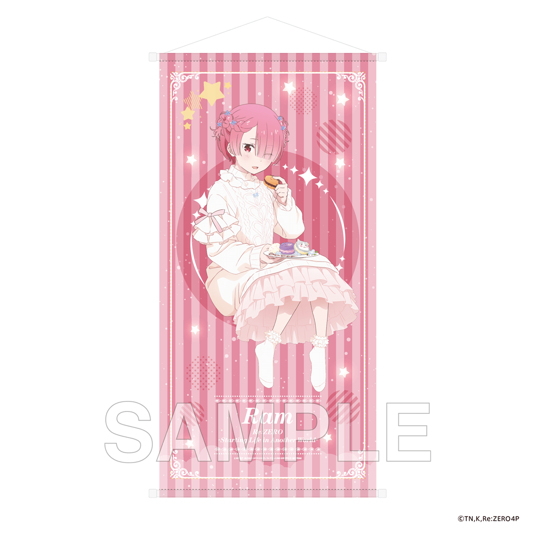 (Goods - Wall Scroll) Re:ZERO -Starting Life in Another World- Big Wall Scroll Ram and Rem's Birthday Celebration 2026 ver. Ram