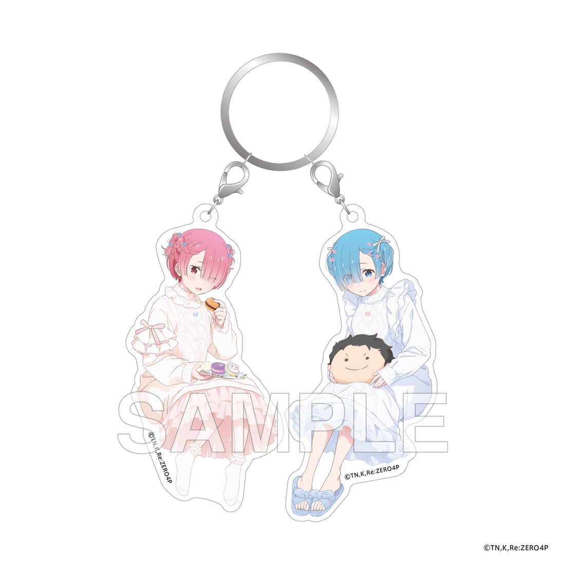 (Goods - Keychain) Re:ZERO -Starting Life in Another World- Twins Key Ring Ram and Rem's Birthday Celebration 2026 ver.