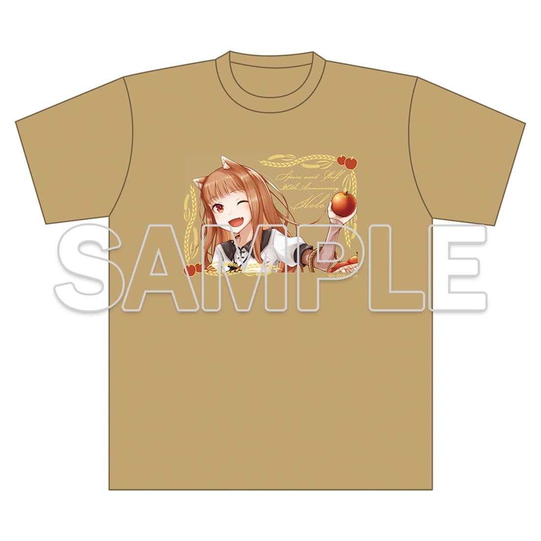 (Goods - Shirt) Spice and Wolf Light Novel Series 20th Anniversary T-Shirt - Going Out Ver. - Extra Large
