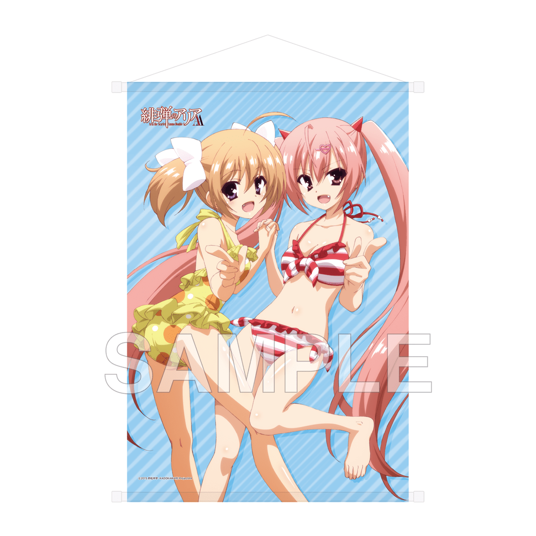 (Goods - Wall Scroll) Aria the Scarlet Ammo Double A B2-sized Wall Scroll - Anime Adaptation 15th Anniversary Ver. - Akari & Aria A
