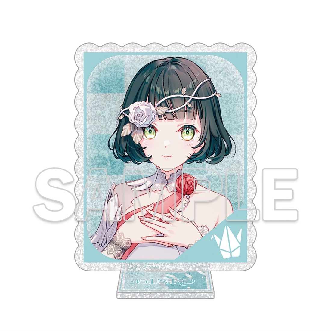 (Goods - Acrylic Stand) Love Live! Hasu no Sora Jogakuin School Idol Club Glimmering Acrylic Stand - Yuki Mau Sora to Nibyou no Eien Ver. - Ginko Momose