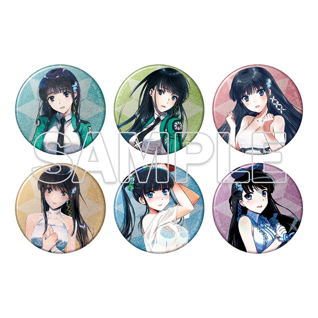(Goods - Badge) Kana Ishida Art Works (3) Release Commemoration The Irregular at Magic High School Full of Miyuki Shiba Glimmering Tradable Tin Badge (Blind Box - Single)