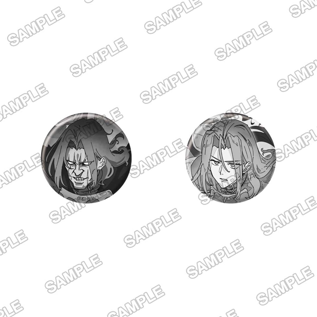 (Goods - Badge) Reincarnated, I'll Make the Hot Spring Dungeon Two Tin Badge Set