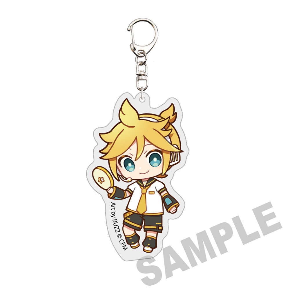 (Goods - Keychain) Hatsune Miku × Hirosaki Apple Die-cut Acrylic Keychain Kagamine Len - Art by BUZZ